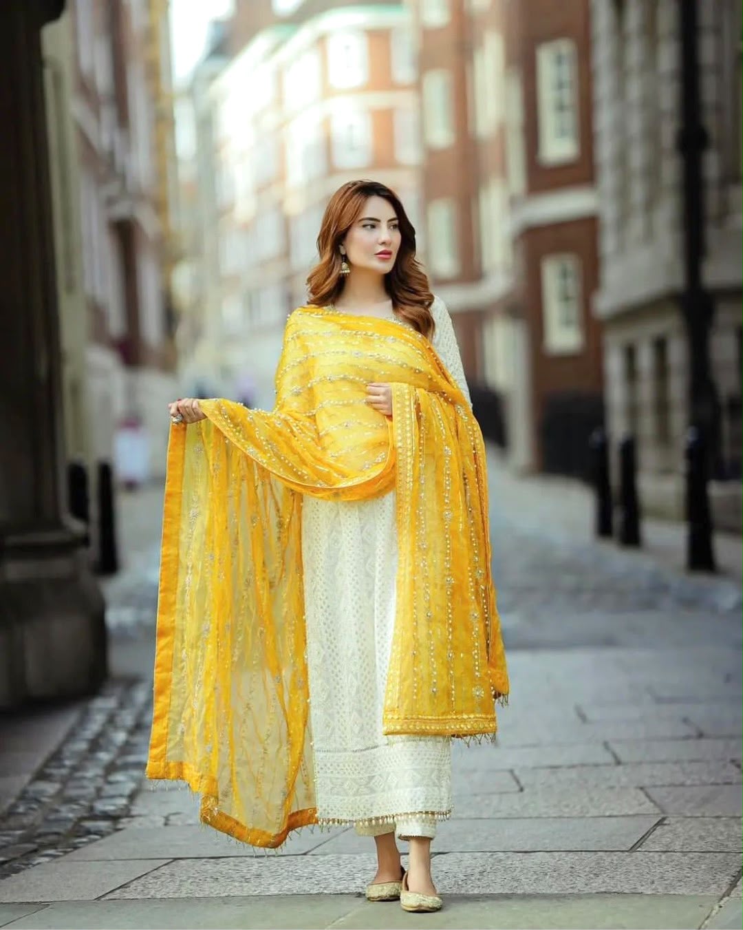 Đěsigner Party Wear Look Heavy Faux Georgette Top Bottom & Dupatta Set