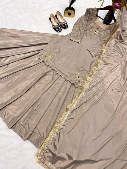 PARTY WEAR TOP AND Lehenga . WITH FANCY DUPPATA AND EMBROIDERY WORK