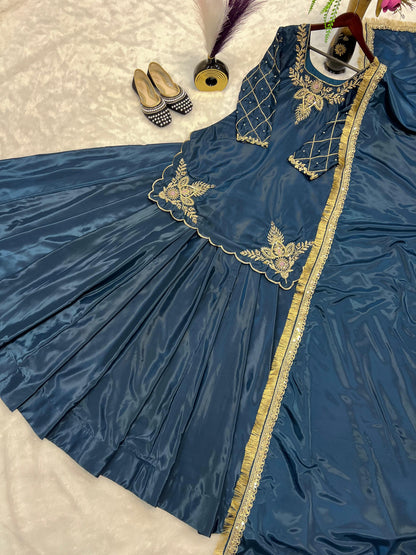 PARTY WEAR TOP AND Lehenga . WITH FANCY DUPPATA AND EMBROIDERY WORK