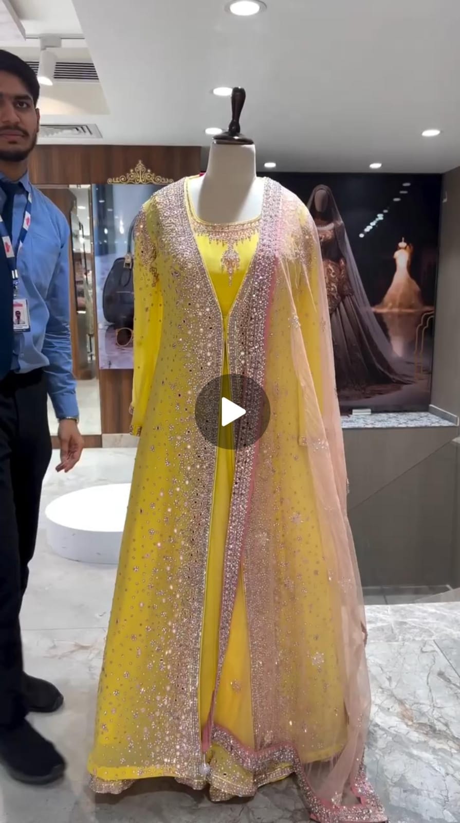 SUPERHIT TRENDING FESTIVE COLLECTION GOWN, KOTI & DUPATTA SET WITH EMBROIDERY WORK & CRYSTAL STONE WORK