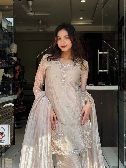 DESIGNER EID SPECIAL PARTY WEAR DESIGNER 3 PIS SUIT COLLECTION