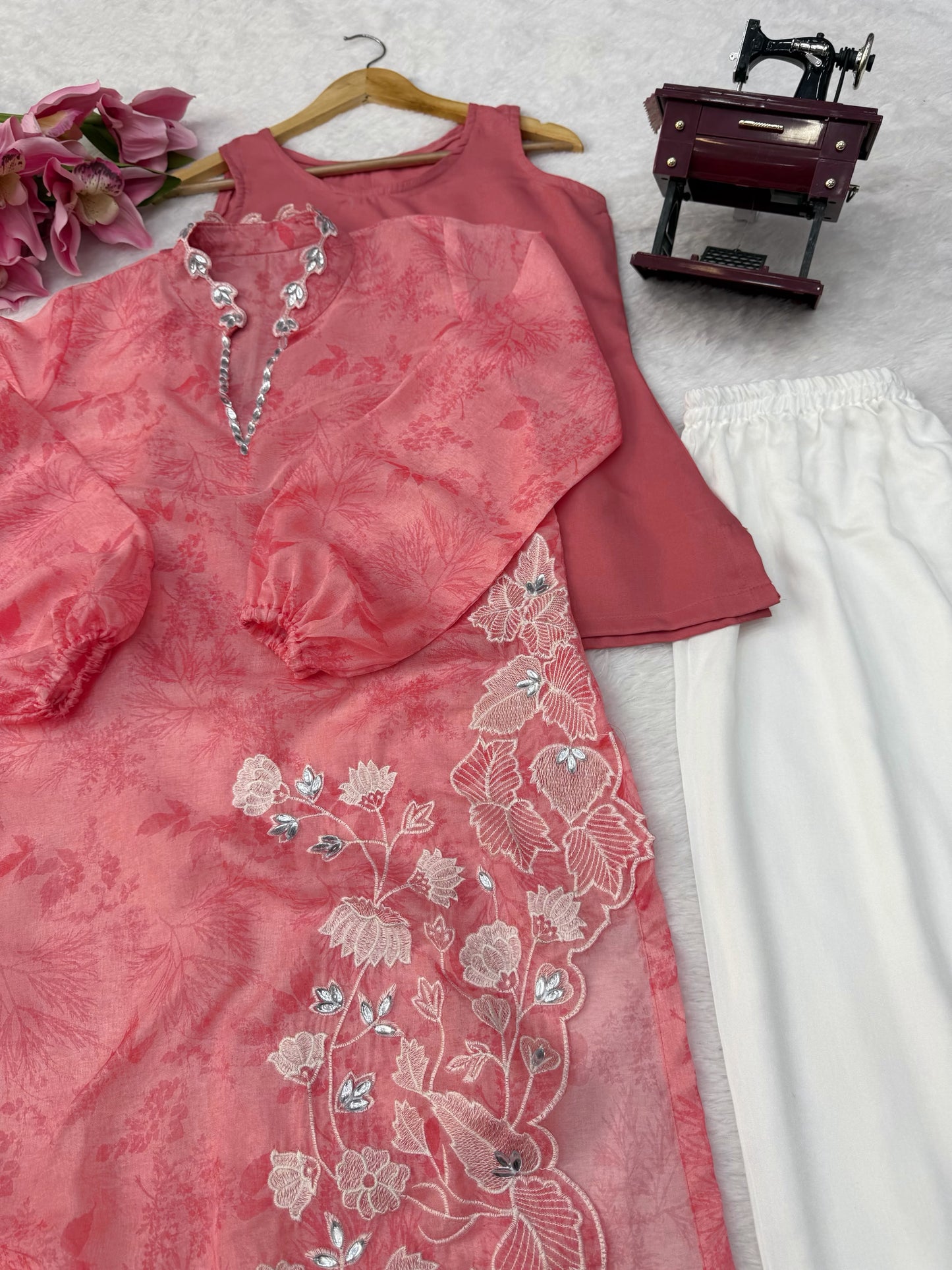 Step into effortless charm with our exclusive 3-piece set – crafted for comfort, stitched with grace.