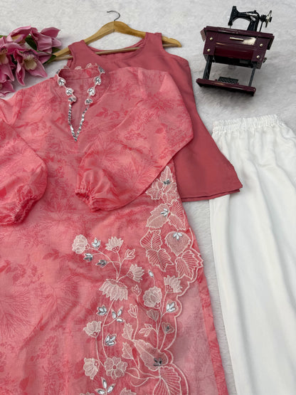 Step into effortless charm with our exclusive 3-piece set – crafted for comfort, stitched with grace.