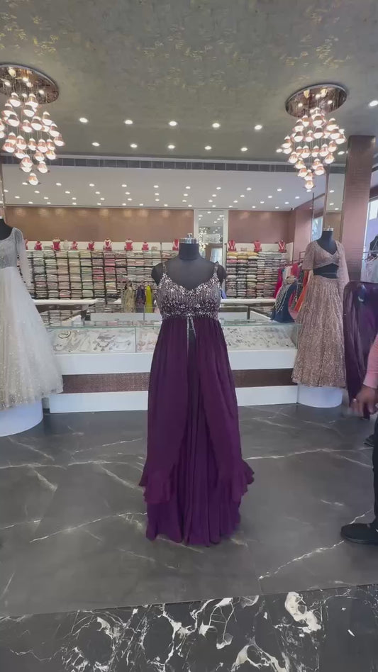 DEFINE NEW STYLE, 3 IN ONE*🚀 *🥻WE ARE LAUNCHING NEW SUPERHIT TRENDING FAUX GEORGETTE FABRIC 3 PIECE SET LEHENGA,KOTI,DUPATTA WITH EMBROIDERY WORK