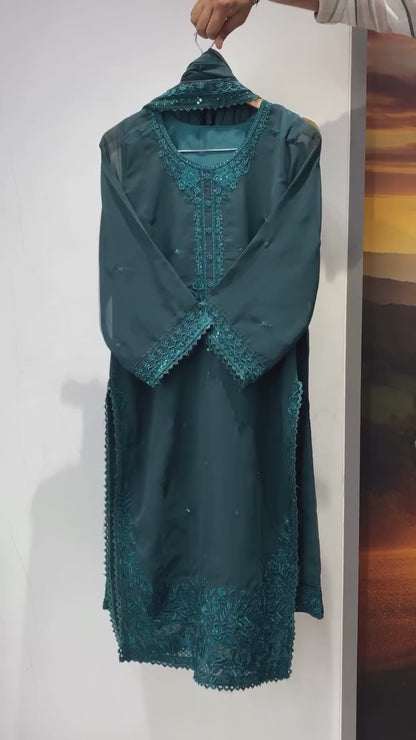THIS WEDDING SEASON WEAR OUR BEAUTIFUL SEQUENCE EMBROIDERED TOP , PANT WITH DUPATTA
