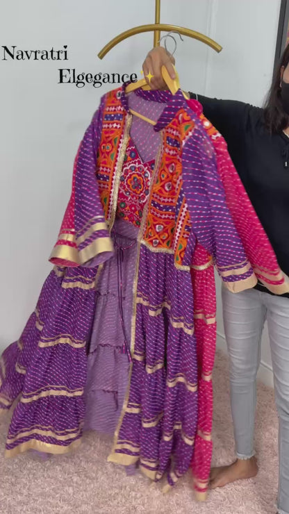 NAVRATRI SPECIAL SHRUG AND BLOUSE